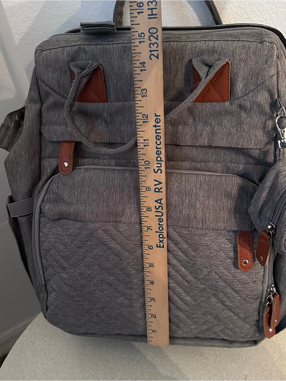 KabaQoo Diaper Bag Backpack with Detachable Changing Station.